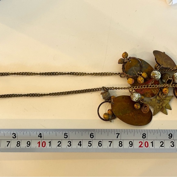 Bohemian Multi-Color Star Charm Statement Necklace - Picture 15 of 16